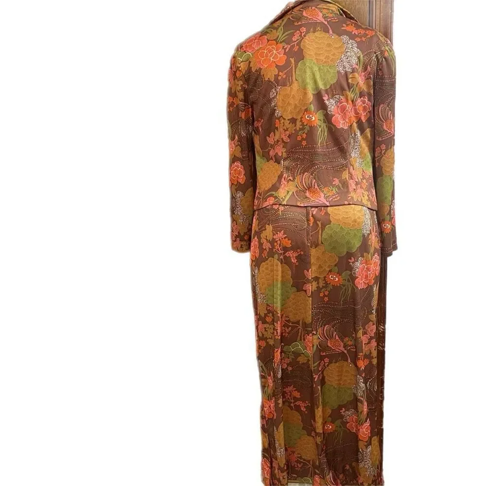 Mel Warshaw Vintage Floral 60s Retro Dress Size 12